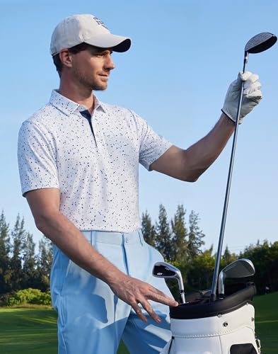 Camiseta Polo para Hombre de Golf, Secado Rápido y Transpirable, Manga Corta, Estilo Casual y Deportivo miniatura 2