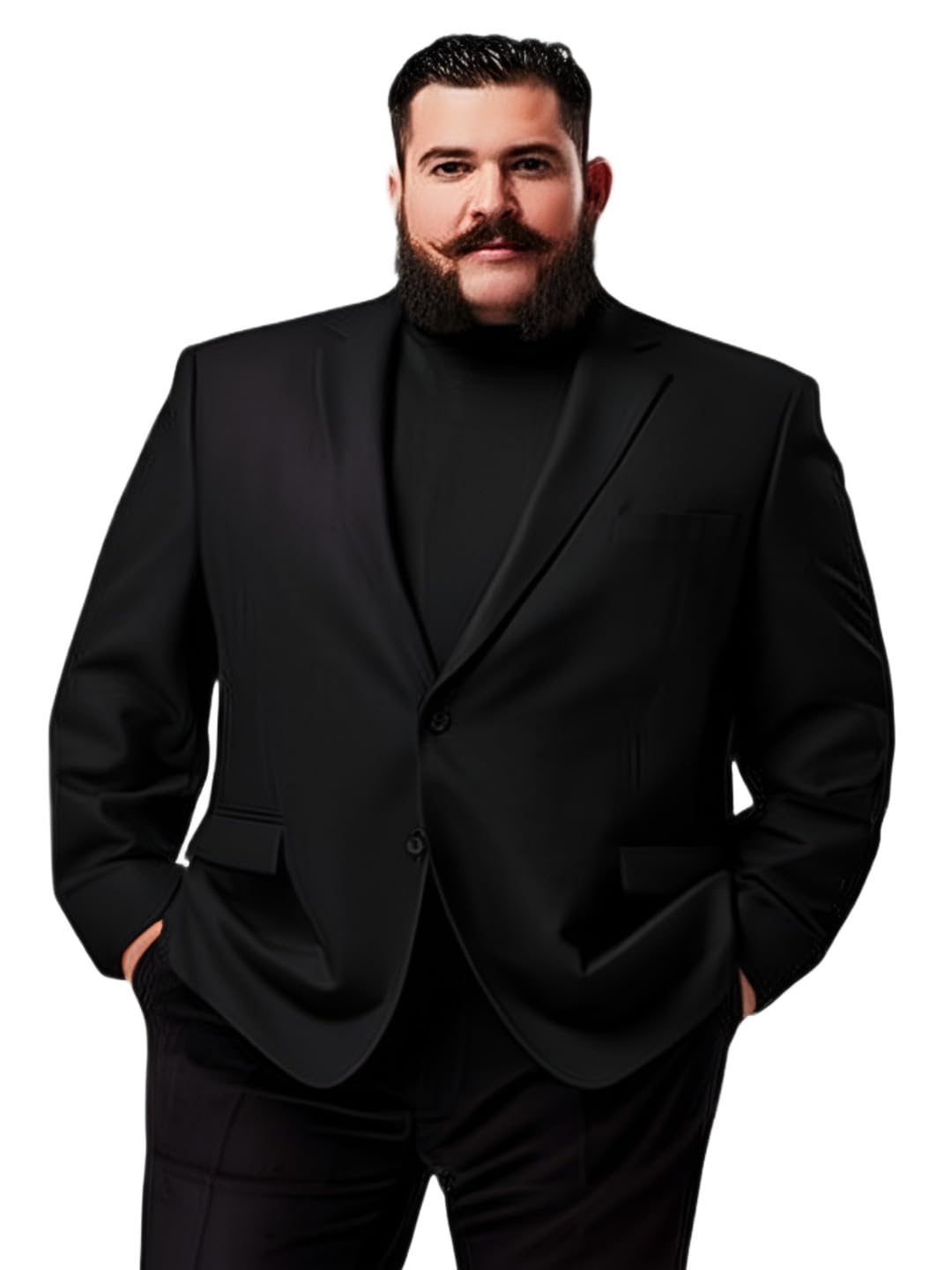 Tiptop Trends Men's Black Blazer | Slim Fit Formal Suit Jacket for Office, Party, Wedding & Business | Stylish Casual Coat for Men