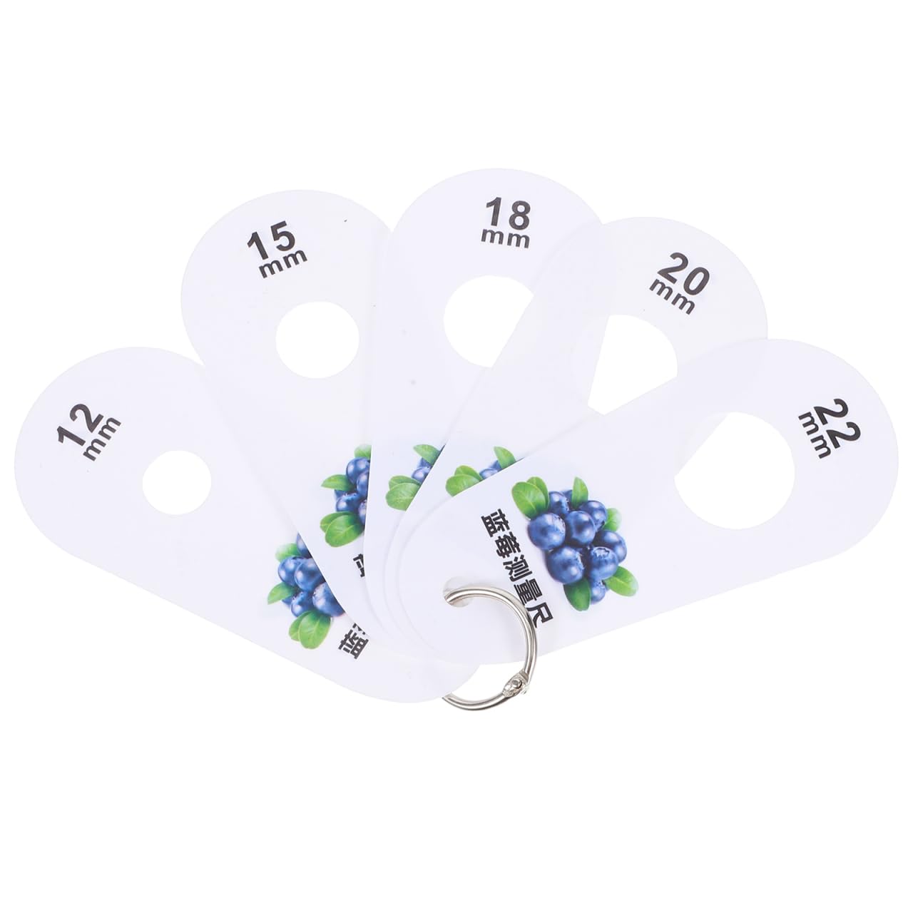 Hemobllo Blueberry Size Gauge Caliper 4 Inch Fruit Diameter Measurement Tool for Accurate Berry and Cherry Sizing Fresh Fruit Grading