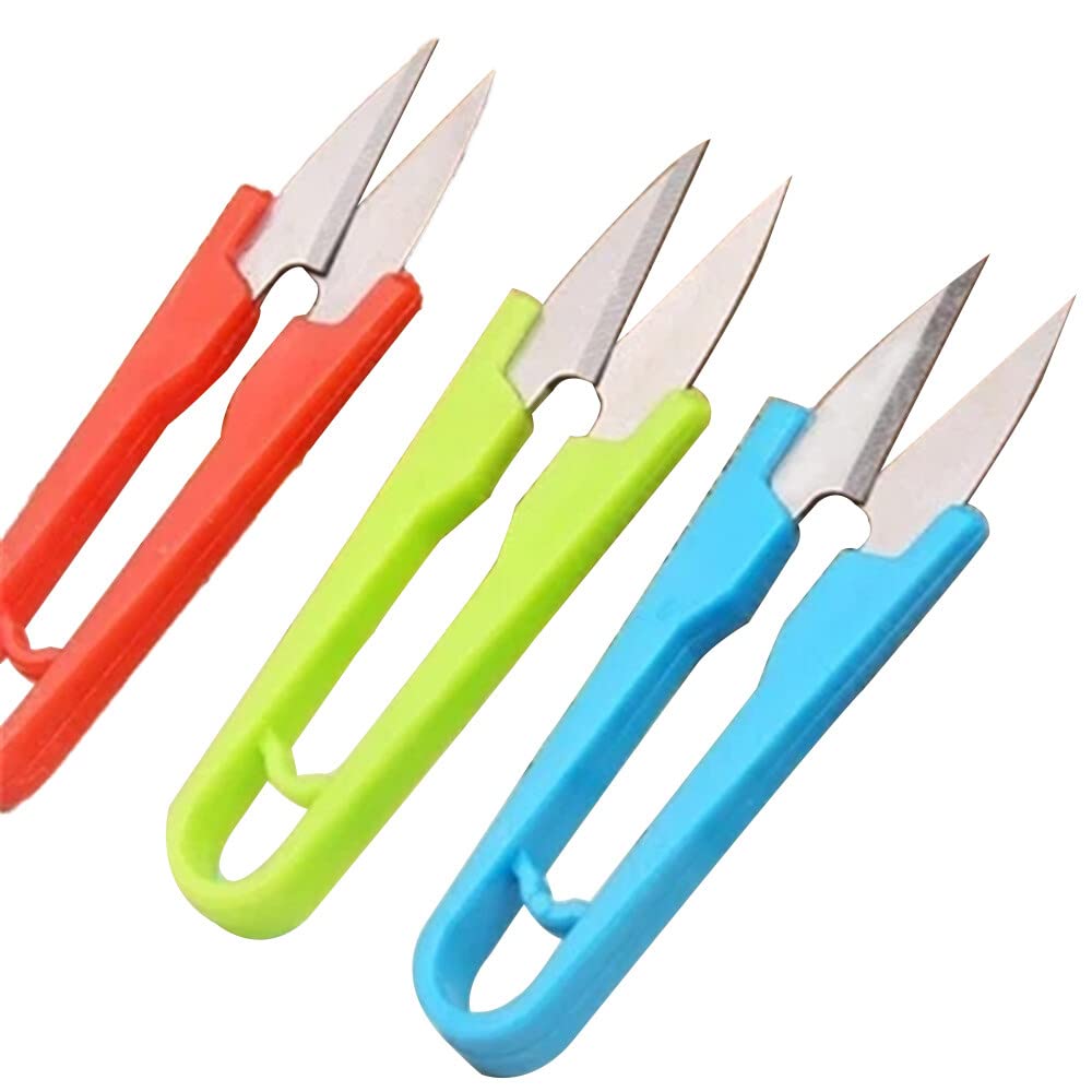 Multicolor Generic Classic Ambidextrous Sewing Scissors, Plastic & Metal, Tailor, Craft, Cross Stitch, Thread Cutter