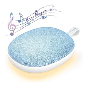 Portable White Noise Sound Machine: Baby Sleep Soother, Bluetooth Speaker, Rechargeable Battery, 4-Speed Timer, 6 Soothing Sounds Adult Therapy Aid for Travel, Office Privacy