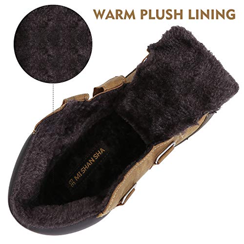Mishansha PLUSHKIDTREKKINGF016BR33 Toddler Boys, Girls Hiking Walking Shoes Kids Hook Loop Water Resistant Trekking Boot Winter Running Sport Sneakers Golden Brown Us 2 Little Kid thumb #2