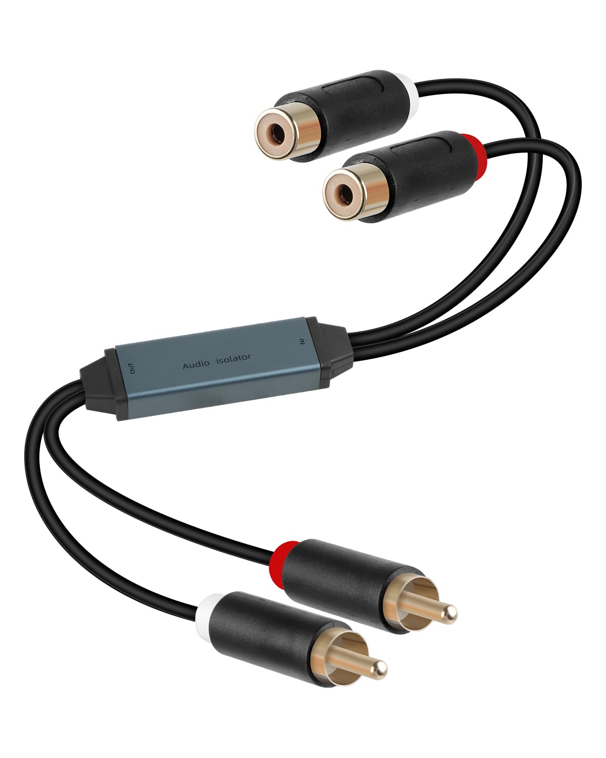 YANBORONSN RCA Noise Lsolator, Ground Loop Lsolator, Automotive Amplifier Noise Filter，hum Eliminator，for Stereos Places Such as car Stereos and Home Stereos