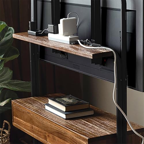 Soporte móvil para TV con ruedas y almacenamiento miniatura 6