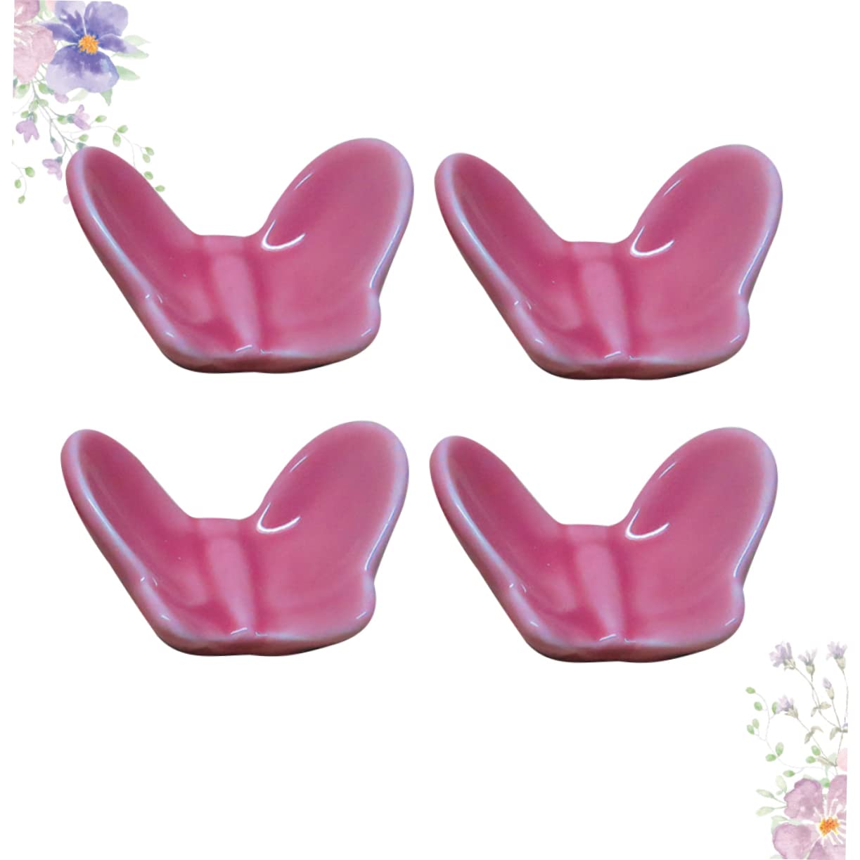 Générique Lot de 12 Supports de Baguettes, Support de Baguettes, décoration de Bureau, Support de Baguettes, céramique Rose, nécessités Quotidiennes, Support de Baguettes, Support de Baguettes