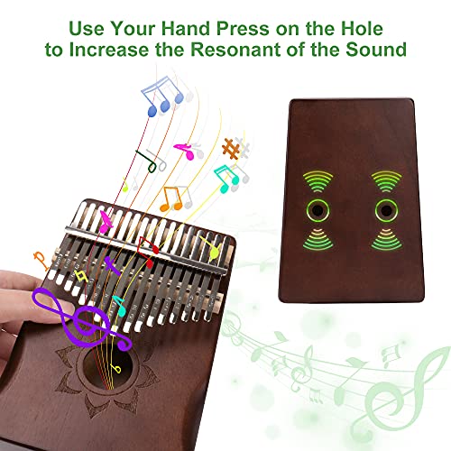 Kalimba Gadom Kalimba Piano à pouces, 17 clés, instrument professionnel, avec instructions d’apprentissage (français non… - Les Beatles, Paul McCartney, John Lennon, RIngo Starr, George Harrison Kalimba Gadom Kalimba Piano à pouces, 17 clés, instrument professionnel, avec instructions d'apprentissage (français non… – Image 5