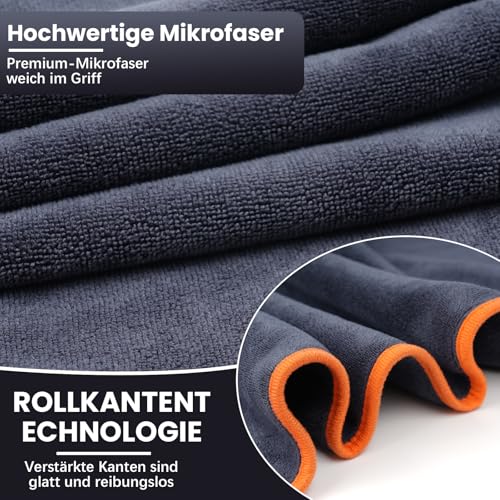 MLACXLT Lot de 3 Serviettes Fitness 40x80cm, Serviette Sport Microfibre 400G/M², Ultra Douces et Absorbantes, Serviette de Gym Séchage Rapide pour Salle de Sport, Voyage et Plein Air – Image 4