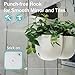 Haligo 4PCS Self-Watering Wall Planters for Indoor Plants, White Wall Mounted Plant Holder, Wall Hanging Planter for Outdoor Plants, Plant Wall Decor for Succulents, Flowers, Herbs