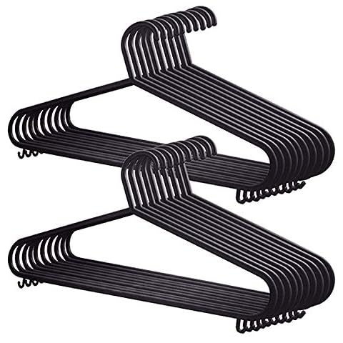 Taylor & Brown 100 Black Plastic Clothes Hangers Cover