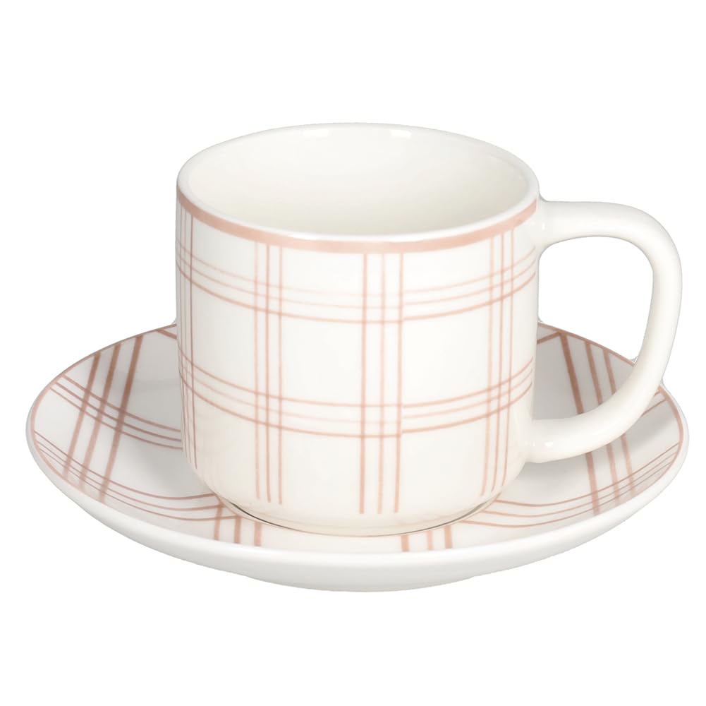 Set 6 Tazze Da Caffè Con Piattino Tognana Florenne - New Bone China, Design Floreale Multicolor - Foto 13