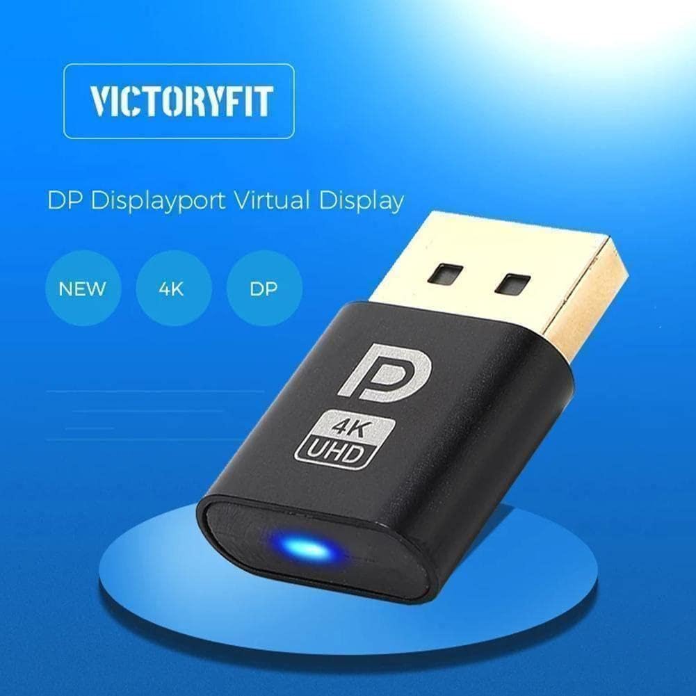 DP Dummy Plug Virtual Display Adapter EDID Headless Emulator 4K DP Displayport Display per scheda video Accessori Virtual