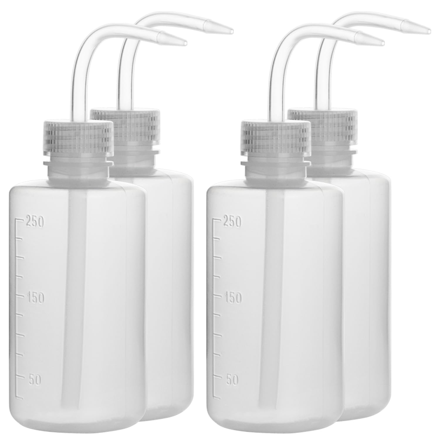 Stonylab Blå Wash Bottle, 4 Packs Plastic Squeeze Wash Bottle, Ldpe With Narrow Mouth (250 Ml, 4 Packs)