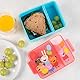 p:os Peppa Wutz Brotdose Kinder mit Fächern - Auslaufsichere Bento Box Kinder für Kindergarten und Schule - Für Mädchen und Jungen, Blau
