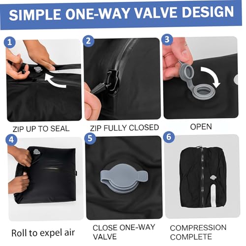 Sacs de compression pour voyage étanches et scellés sous vide de 17L