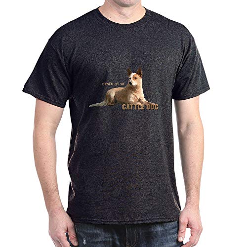 CafePress Cattle Dog Dark T Shirt 100% Cotton T-Shirt Charcoal