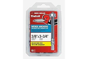 Red Head 3/8 in. x 3-3/4 in. Wedge Anchor 15CT