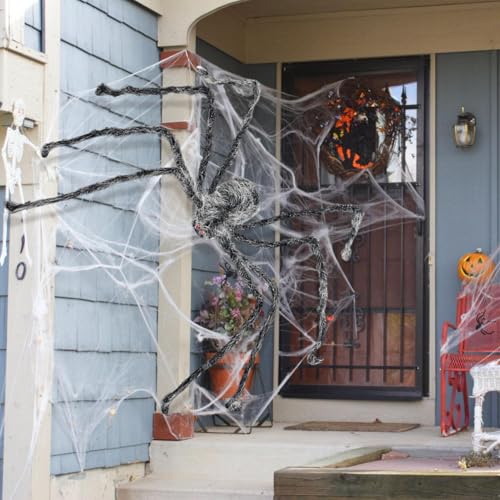 Araignée d'halloween pour jardin et terrasse : créez un parcours frissonnant chez vous