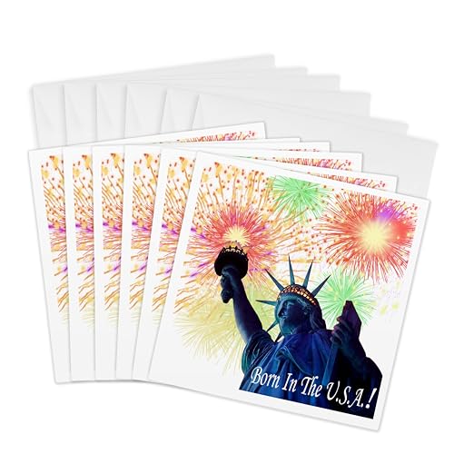 Carte de voeux Born in the USA à envoyer pour les fêtes américaines