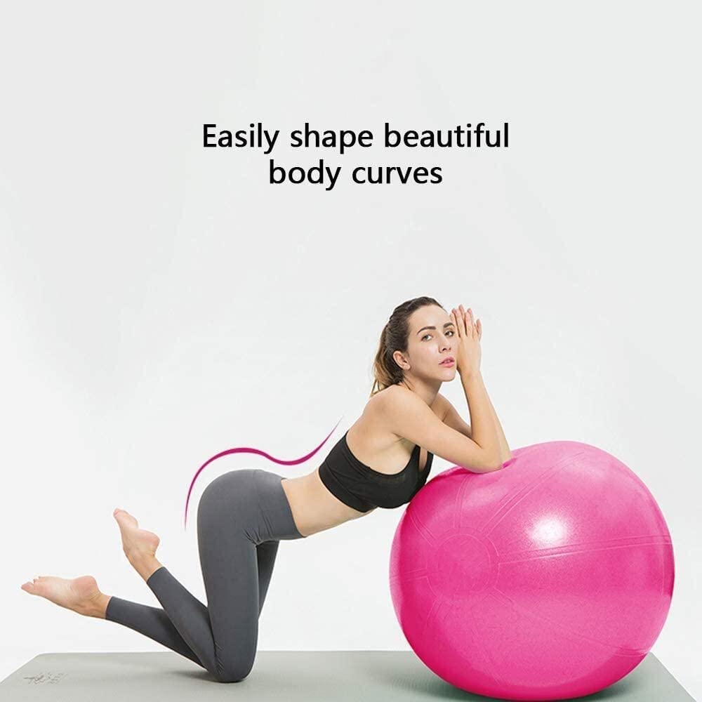 Piłka do fitnessu Piłka do pilatesu Siłownia Joga Piłka do fitnessu Piłka porodowa, Trening równowagi w biurze domowym Piłka wspomagająca poród(Purple,65cm)