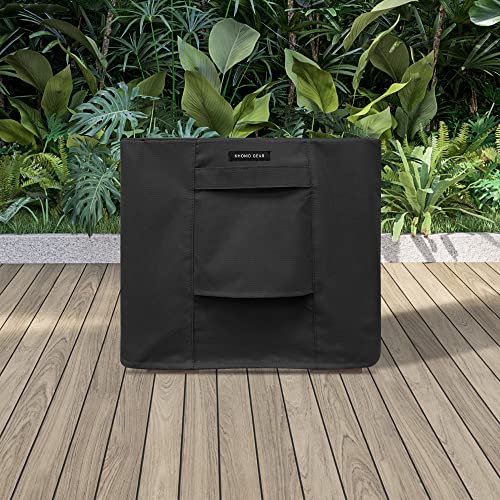 Khomo Gear Heavy Duty Outdoor Furniture Cover - Waterproof Square & Rectangular Covers With Air Vents - Uv Resistant Polyester Patio Garden Cover - For Ottoman, Tables, Coffee Side Tables And Others #TOP6