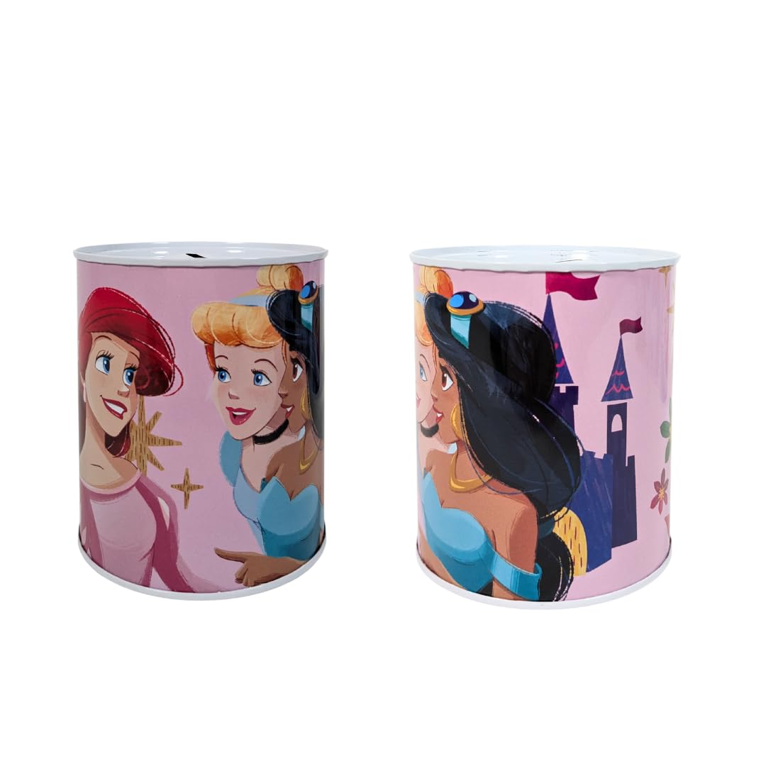 My sweety pop Princess Pink Metal Money Box - School - Coin Storage - 12cm - Gift Idea