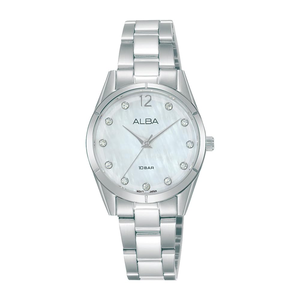 See full amazon price history chart for Alba Stainless Steel Women Analog Wristwatch Ah8747X1, White Dial, Silver Band Alba Stainless Steel Women Analog Wristwatch Ah8747X1, White Dial, Silver Band (B0972FQ55J) Amazon Price History, Amazon Price Tracker