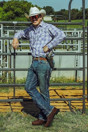 Men's Western Chelsea Cowboy Boots Square Toe, All-Weather Slip On Casual Boots for Ultimate Comfort & Durability2