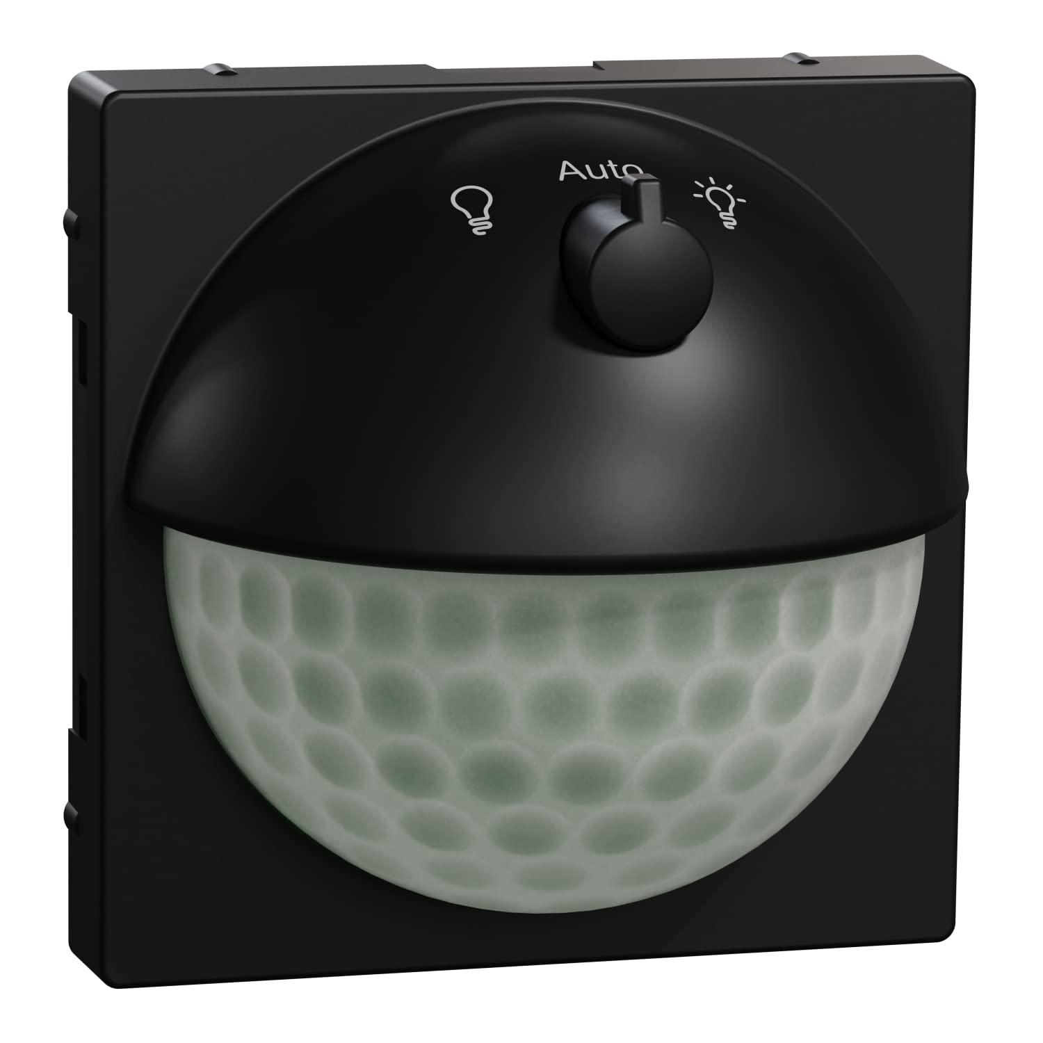 Merten - Módulo de Sensor Argus 180 UP con Interruptor, para Sistema M Detector de Movimiento para Interiores con protección contra Arrastre, 1,1 m, MEG5711-0403, Negro Mate | Con interruptor, detector de movimiento, interior, sistema M, negro mate
