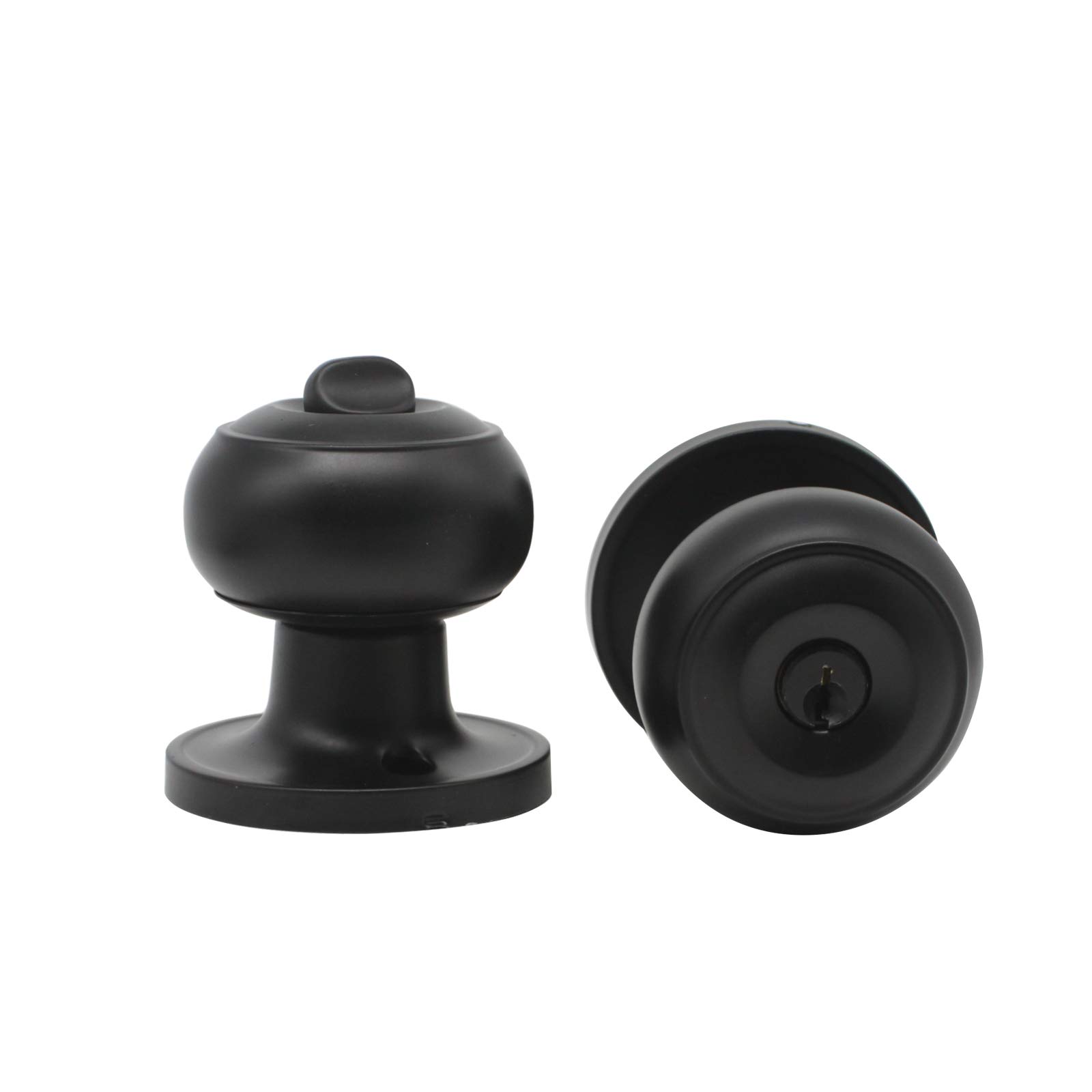 Gobrico 2 Pack Keyed-Alike Exterior Door Knobs With Key Matte - View #7