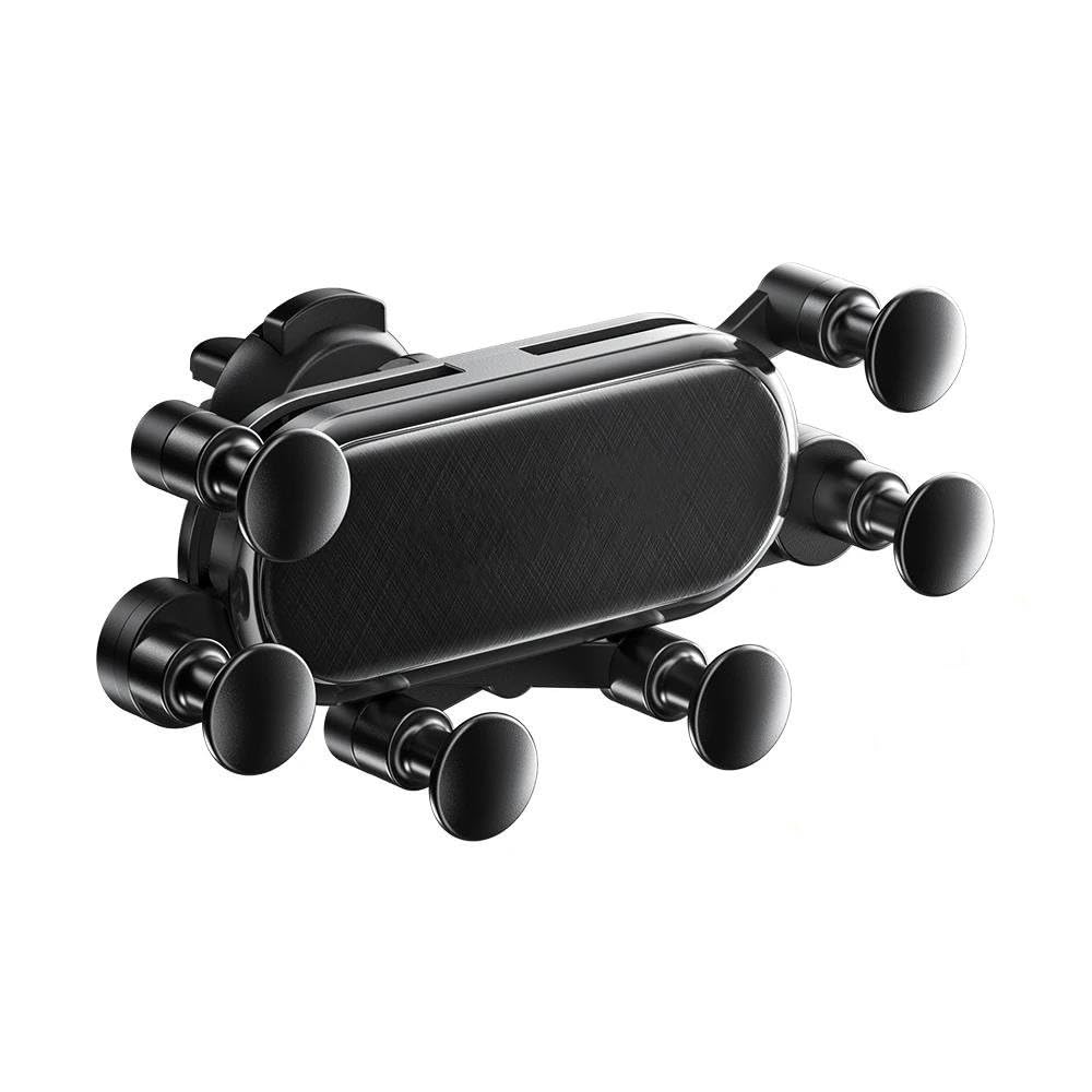 Supporto per telefono da auto con clip per bocchetta dell'aria, supporto per telefono GPS per iP&ho&ne 13 12 Pro Max(Black type1)