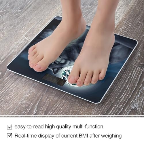 Báscula digital VstaDank con pantalla LCD para baño miniatura 5