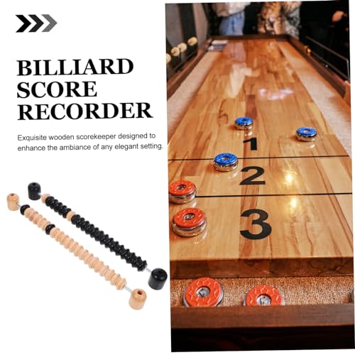 Marcadores de puntuación de madera para shuffleboard miniatura 4