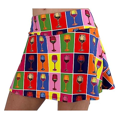 Queen of the Court Red Wine Tennis Skirt (Small), Pickleball Skort, Athletic Skirt Wine Theme, red Wine Gift, Wine Clothes for Women (as1, Alpha, s, Regular, Regular, Small 6) Cover