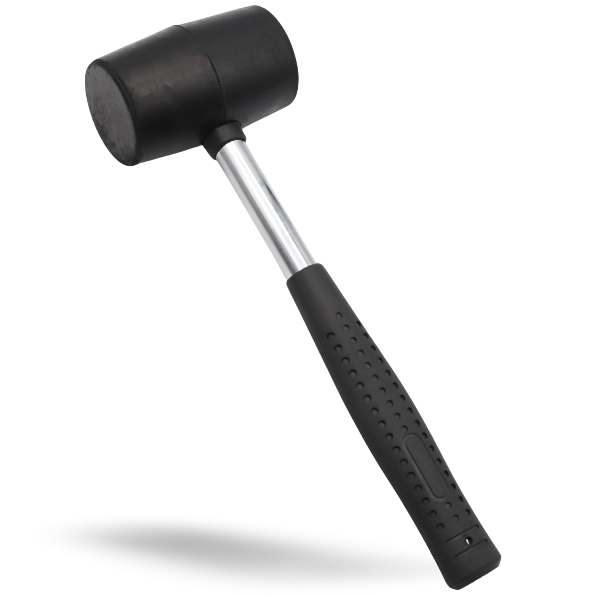 TECHZOCO Mazo de goma Martillo de hule, Martillo de goma, Mazo de goma, Herramienta de caucho, Mazo de caucho, Martillos de hule, Golpe suave, Mazo con cabeza de goma, 300 Gramos
