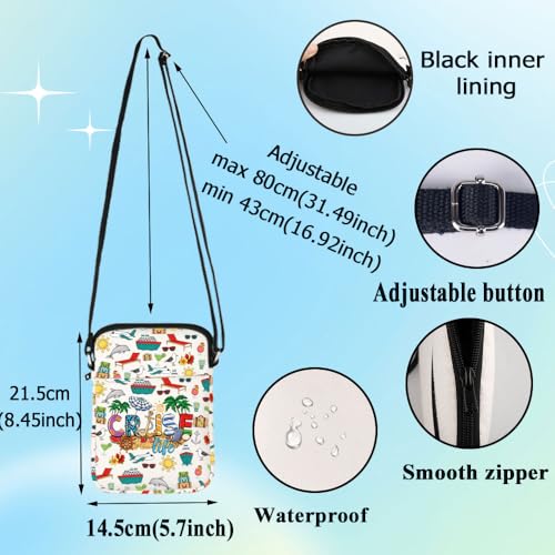 G2TUP Funny Cruise Life Crossbody Bag Cruise Vacation Gifts Cruising Shoulder Bag For Cruise Lovers Cruise Journey Sling Bag2