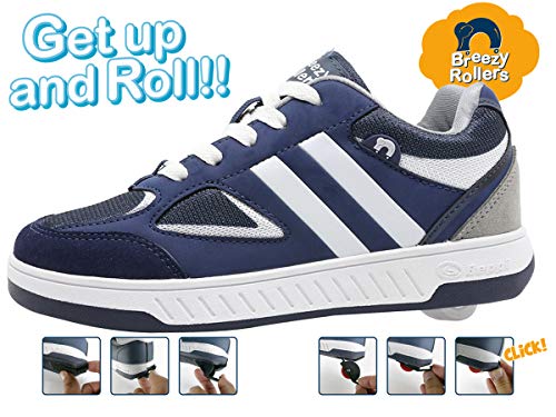 Beppi Roller Sneakers for Girls & Boys –Skate Shoes with Wheels Navy Blue2
