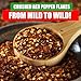 Crushed Red Pepper Flakes, All Natural, Hot and Spicy Seasoning for Pizza, Pasta, Chili, Soup, Meat, Marinades, and Stir Fry, 12 oz by Amazing Chiles