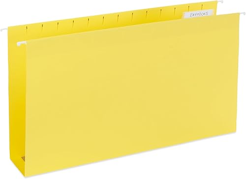 Miniatura 6 de 25 carpetas colgantes Blue Summit Supplies de tamaño legal, varios colores, expansión de 2 pulgadas, carpetas de archivos colgantes legales para