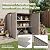 Patiowell 26 cu.ft Resin Outdoor Storage Cabinet, Beige