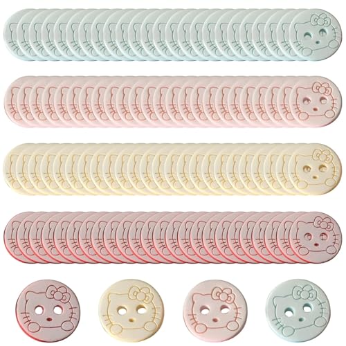 100PCS Soft Pastel Baby Buttons for Cardigans & DIY Crafts