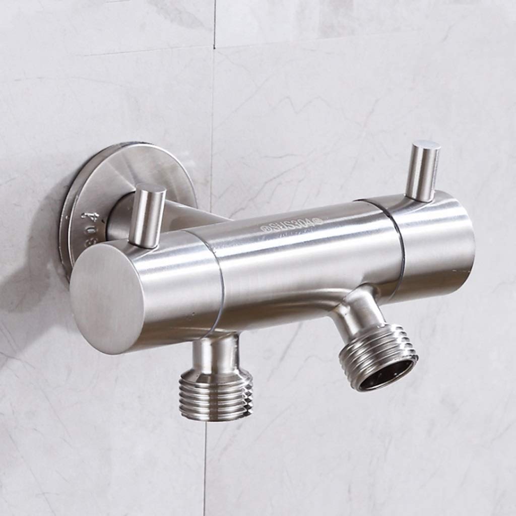 Robinet double de jardin G1/2 anti-fuite extérieur en acier inoxydable 304