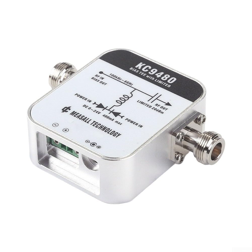 DC Bias Tee, KC9480 Banda Ancha 12-24V Doble Entrada para Fuente de