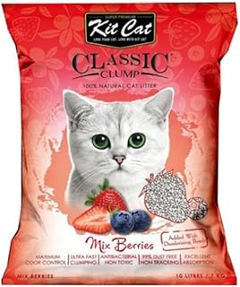 كت كات رمل كلاسيك توت وفراولة 10 لتر