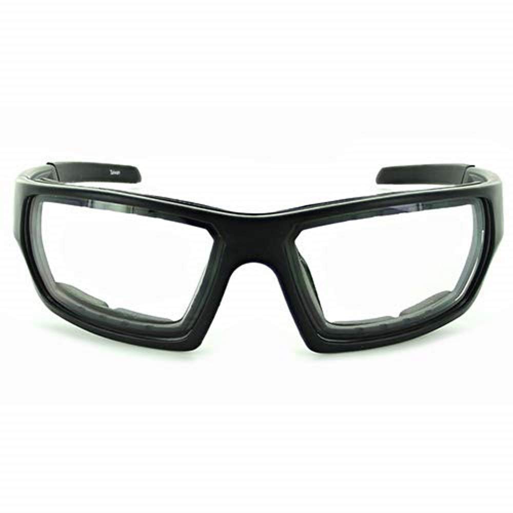 Mountain ShadesErgonomic Wrap Wind Sport Sunglasses - Roscoe Matte Black w/Clear