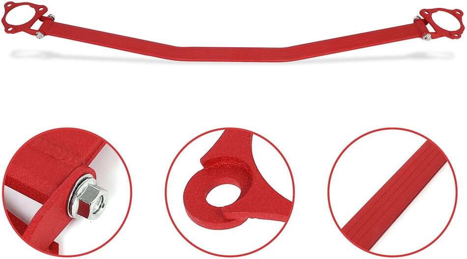 Performance Front Strut Tower Braces fit for Honda Civic 2006-2011 Red