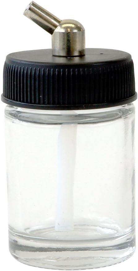 1-Ounce Glass Bottle Assembly for H Airbrush (H-1-OZ-AM)