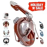 DOUPRO Snorkel Mask Universal Size Easybreath Snorkeling Mask 180° Panoramic View Ear Pressure Balance Anti-Fog Anti-Leak Fit Perfectly and Comfortably for All - 2018 Latest Upgrade