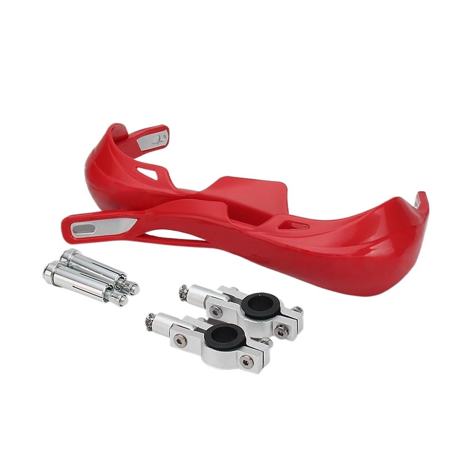 Adatto per manubri universali per paramani da motocross da 22 mm 28 mm Paramani Protezione del Manubrio del(Red)
