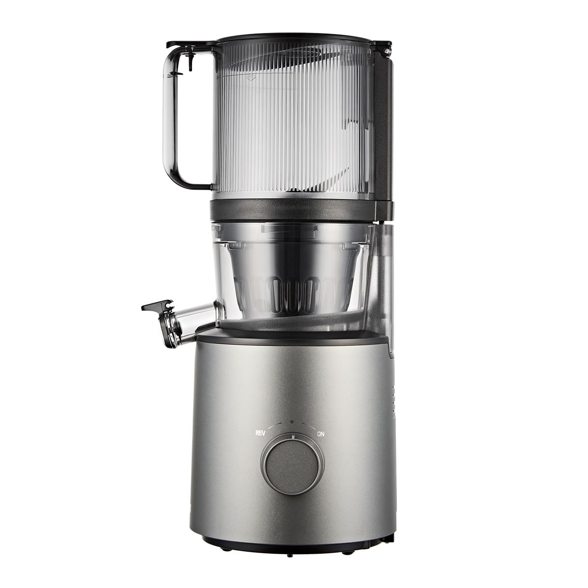HUROM | Exprimidor de verduras y frutas | Slow Juicer | H201 | Prensado en frío | Motor silencioso | Fácil de limpiar | Esfera inteligente | Mega embudo 2L | Libre de BPA (titanio)