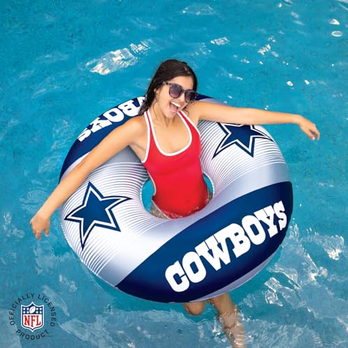 BigMouth 36” Inflatable Pool Floats Officially Licensed NFL Fan Gear Merchandise Inner Tube for Adults and Teens - Dallas Cowboys